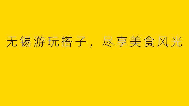 无锡游玩搭子，尽享美食风光