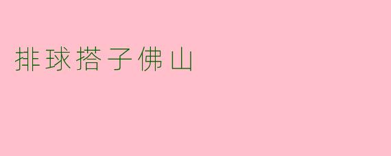 排球搭子佛山