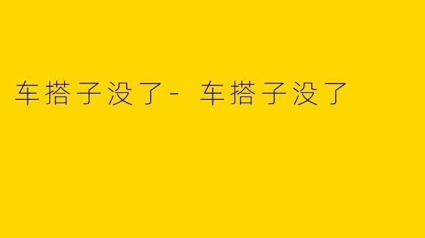 车搭子没了-车搭子没了