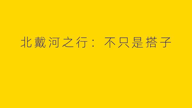  北戴河之行：不只是搭子