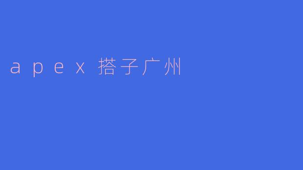apex搭子广州