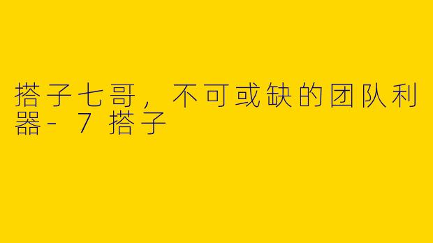 搭子七哥，不可或缺的团队利器-7搭子