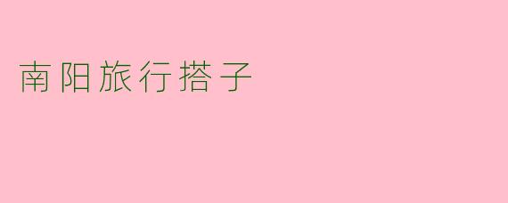 南阳旅行搭子