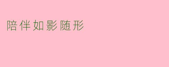 陪伴如影随形
