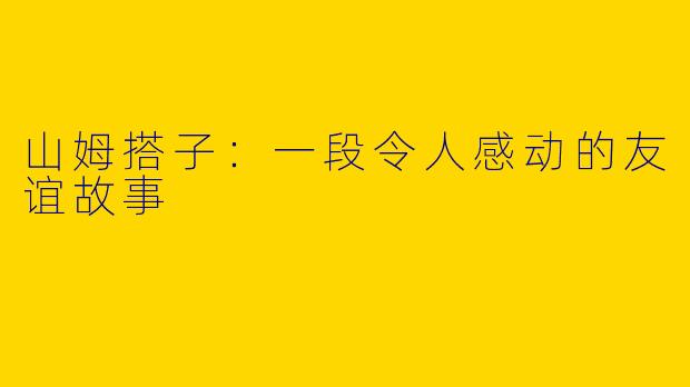 山姆搭子：一段令人感动的友谊故事
