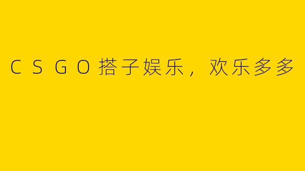 CSGO搭子娱乐，欢乐多多