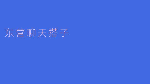 东营聊天搭子——交流分享的快乐之地