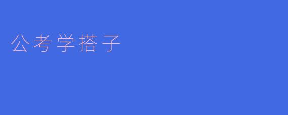 公考学搭子是什么意思?