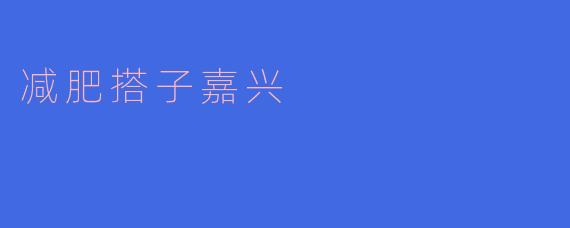 减肥搭子嘉兴,瘦身之旅