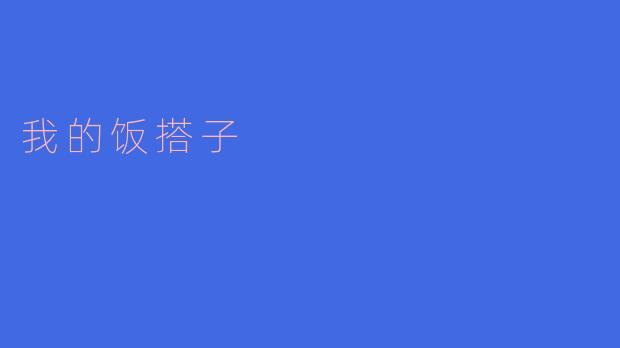 我的饭搭子