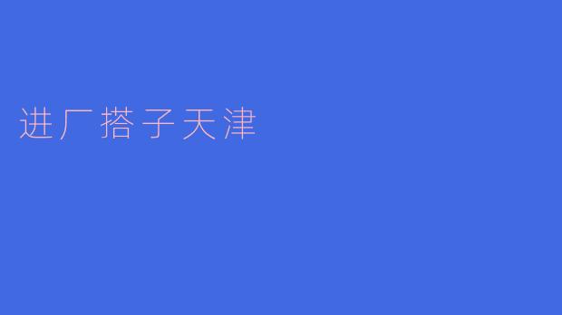进厂搭子天津