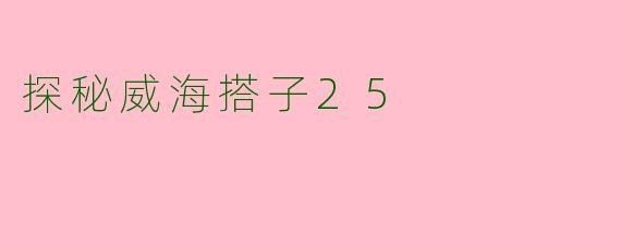 探秘威海搭子25
