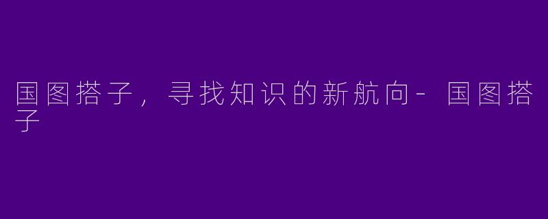 国图搭子，寻找知识的新航向-国图搭子