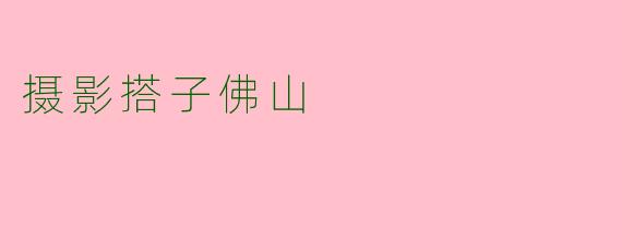 摄影搭子佛山