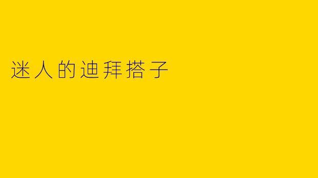 迷人的迪拜搭子