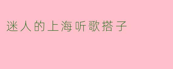 迷人的上海听歌搭子