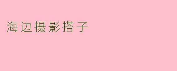 海边摄影搭子