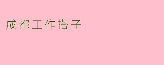 成都工作搭子