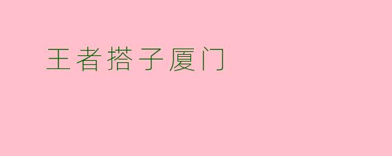  王者搭子厦门