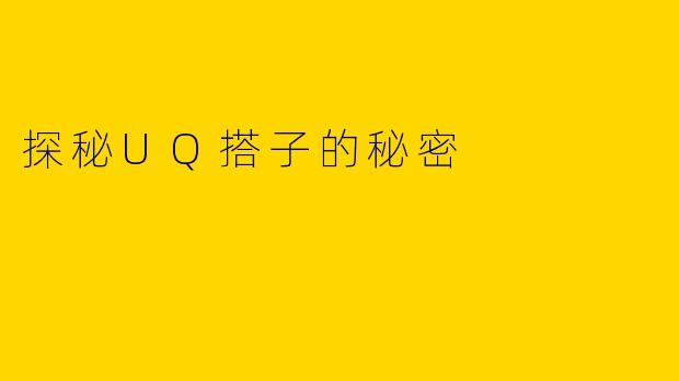 探秘UQ搭子的秘密