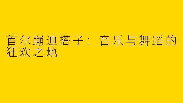 首尔蹦迪搭子:音乐与舞蹈的狂欢之地