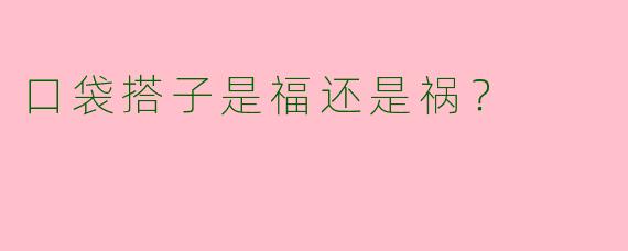 口袋搭子是福还是祸？