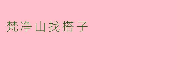 梵净山找搭子