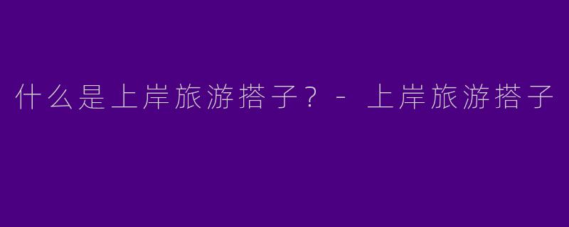 什么是上岸旅游搭子?