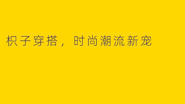 枳子穿搭，时尚潮流新宠