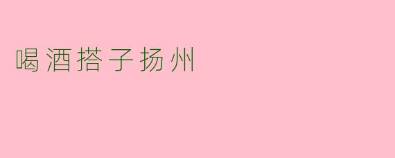 喝酒搭子扬州