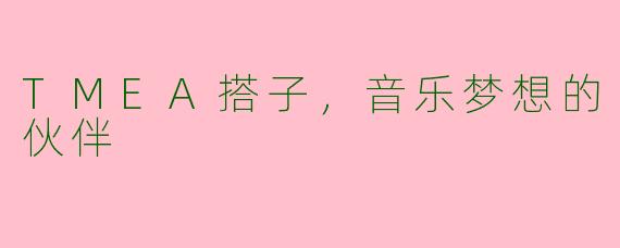 TMEA搭子，音乐梦想的伙伴