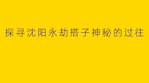 探寻沈阳永劫搭子神秘的过往