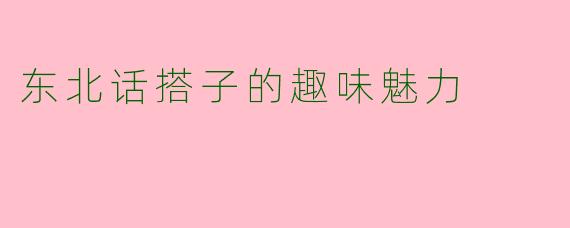 东北话搭子的趣味魅力