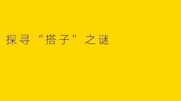 探寻“搭子”之谜