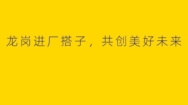 龙岗进厂搭子，共创美好未来
