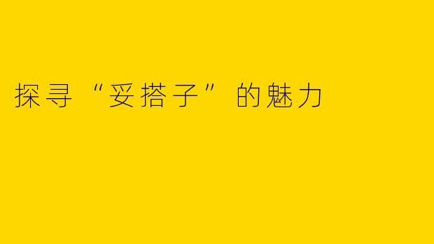 探寻“妥搭子”的魅力