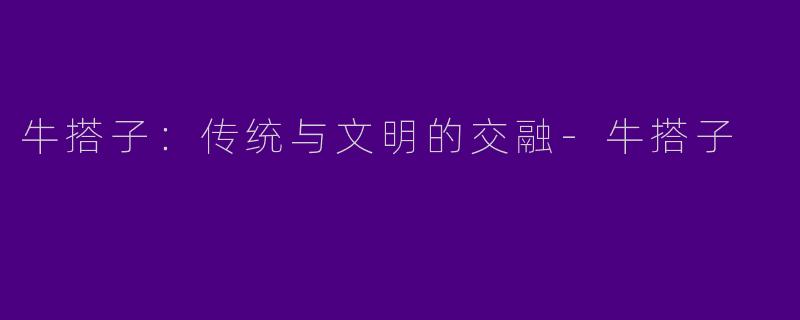 牛搭子：传统与文明的交融-牛搭子