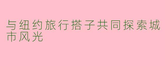 与纽约旅行搭子共同探索城市风光