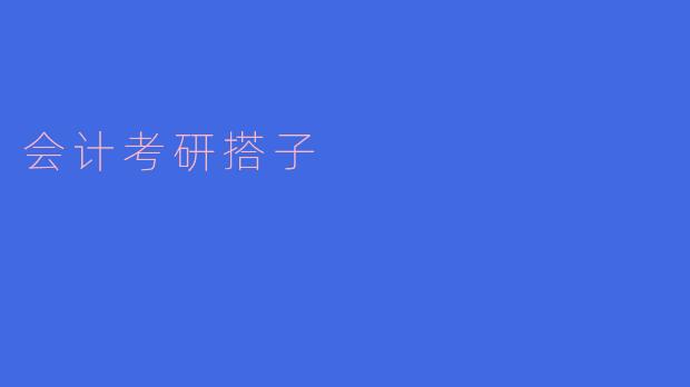 会计考研搭子