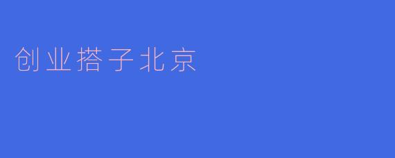 创业搭子北京,携手共创未来