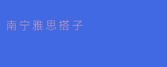 南宁雅思搭子