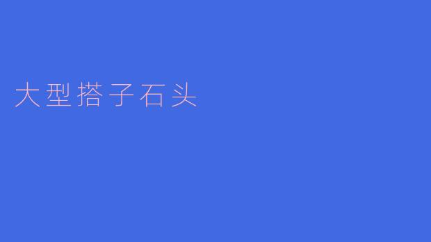 探秘大型搭子石头的奥秘