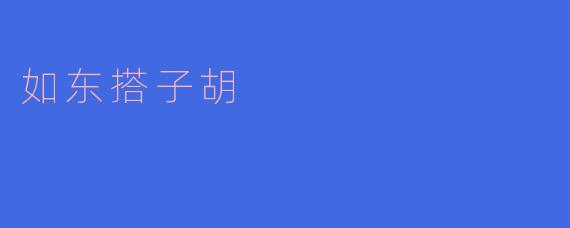 如东搭子胡，当代国宝传承者