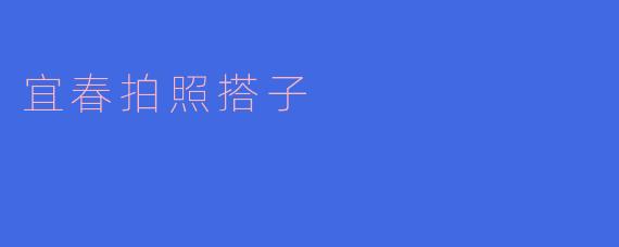 宜春拍照搭子是什么意思?