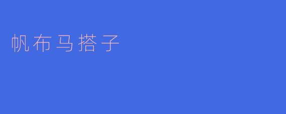 帆布马搭子