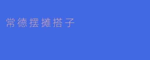 标题: 常德摆摊搭子,小本经营的奇妙世界