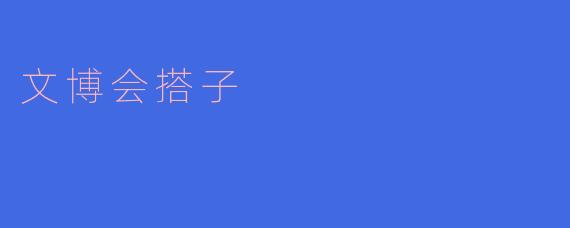文博会搭子是什么意思?