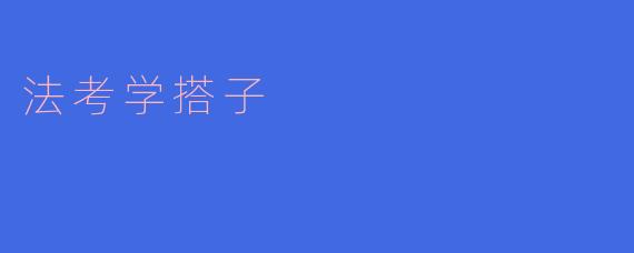法考学搭子