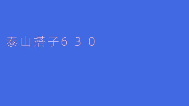 泰山搭子630