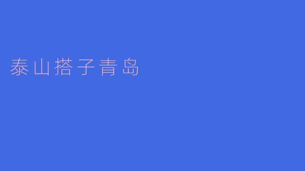 泰山搭子青岛